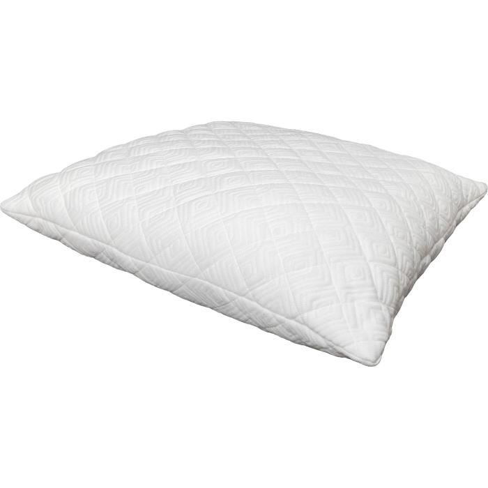 Protège oreiller blanc entretien facile 60x60 cm DODO : le lot de 2  protèges oreillers à Prix Carrefour