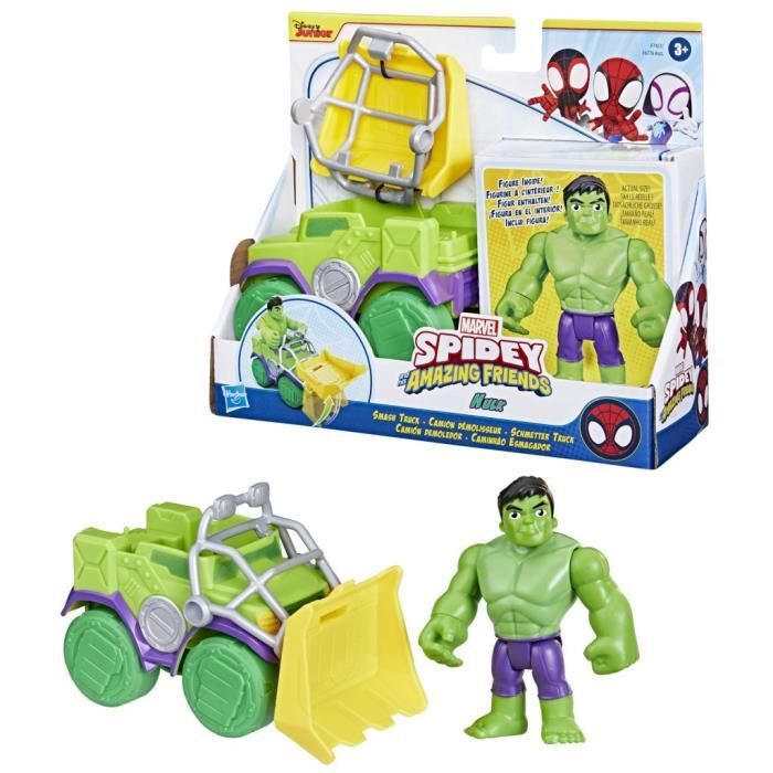 Coffret Camion démolisseur de Hulk, Spidey et ses Amis Extraordinaires -  Hasbro