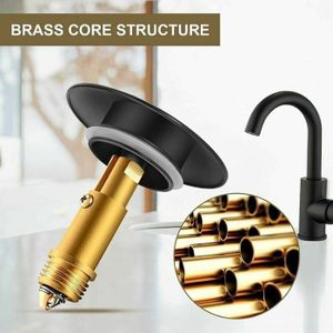 Bonde Clic-clac Pour Lavabo - Finition Cuivre Ou Laiton - Système Push-up 66mm - Design Vintage Ou Industriel - 13