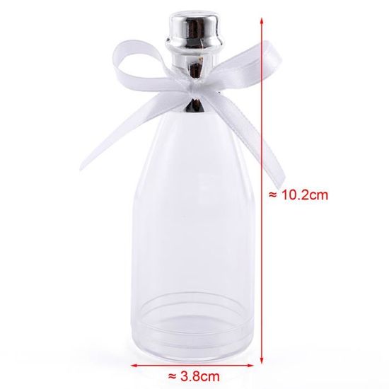 10x Flacons Plastique Forme Bouteille Champagne Boite Bonbon Dragees Cadeau Avec Ruban Mariage Fete Baby Shower Anniversaire Cdiscount Maison 10x Flacons Plastique Forme Bouteille Champagne Boite Bonbon Dragees Cadeau Avec Ruban Mariage Fete Baby Shower Anniversaire Cdiscount Maison