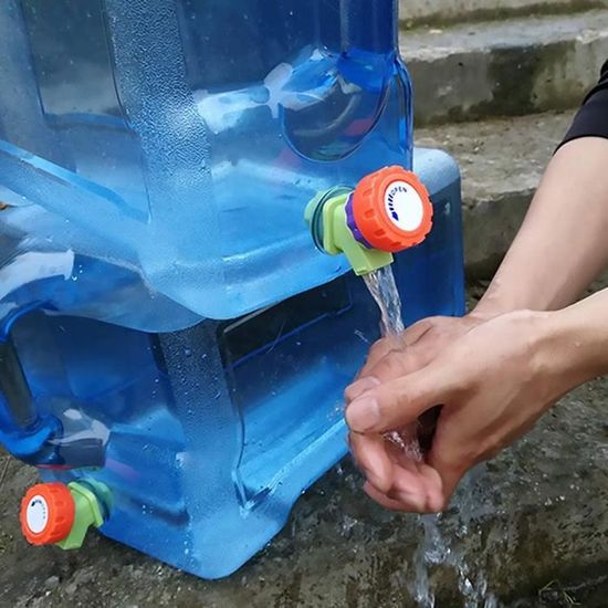 Bidon d'eau de 5 gallons, glacière pour boissons, gris et vert, 18,9 L