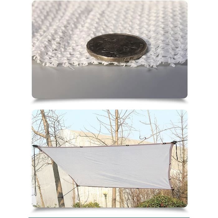 Filet D'ombrage 6 Broches Ombrage 80% Renforce Épaissir Voile Ombrage