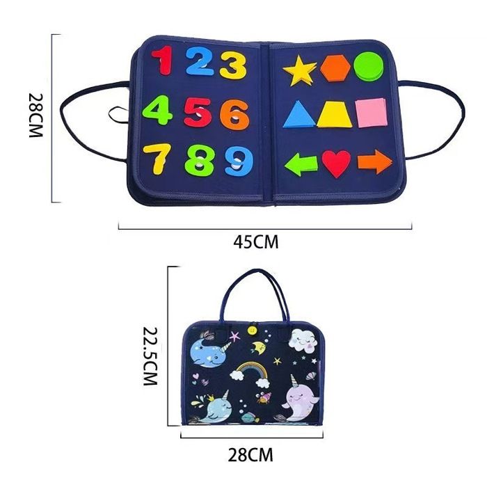 BONNYCO BUSY BOARD Montessori de Feutre. Jouet Montessori Educatif, Malette... EUR 19,99 - FR