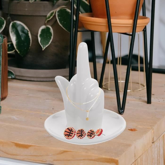 Porte Bague Amazon Porte-bagues Lapin Yundu Céramique Blanche