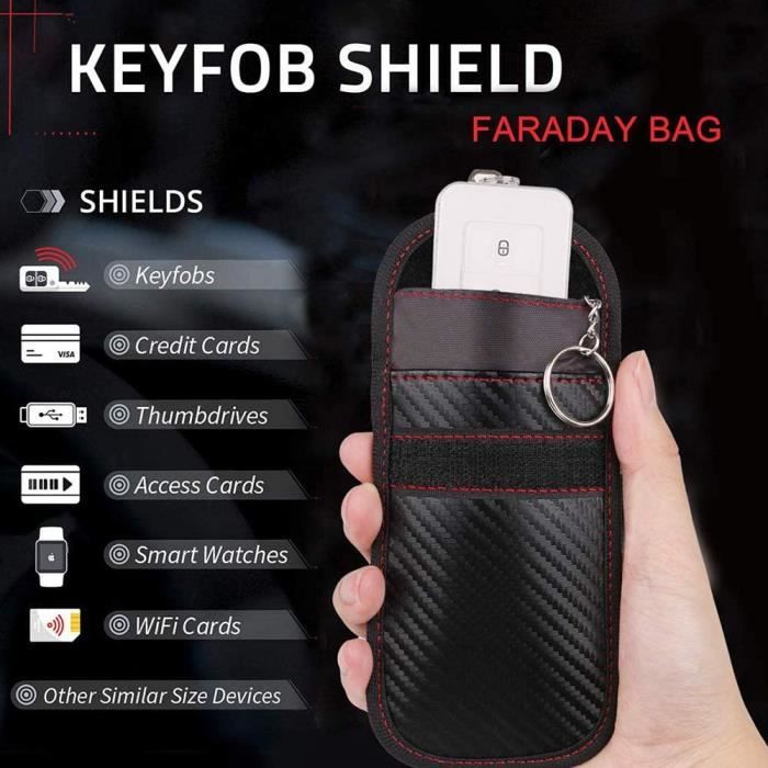Porte-clés en cuir de poche portable avec étui de protection USB