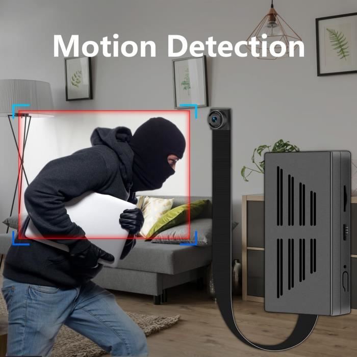 Mini Caméra Espion HD 1080p - 32 Go Intégré - Détection De Mouvement - Enregistrement Cyclique - Sans Wi-Fi - Pour Bureau, Maison, Réunions - 9