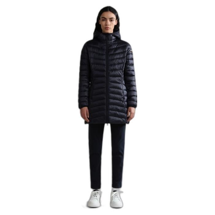 Doudoune longue femme Napapijri Aerons blu Marine Blu marine