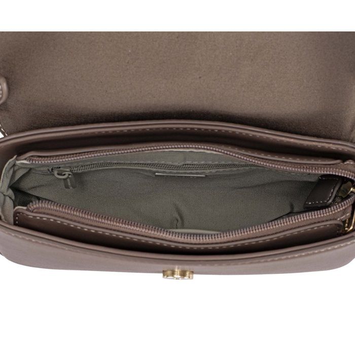 Sac Bandoulière Femme Shiraleah Gris Fumé Simili Cuir - Occasion, Dimensions 10x9x2 Pouces
