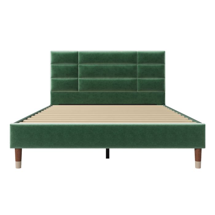 Cadre de lit 140x190 cm, LED, hydraulique, avec Sommier à Lattes, lit double, Velours, Beige - Maison Cadre de lit 140x190 cm, LED, hydraulique, avec Sommier à Lattes, lit double, Velours, Beige - Maison