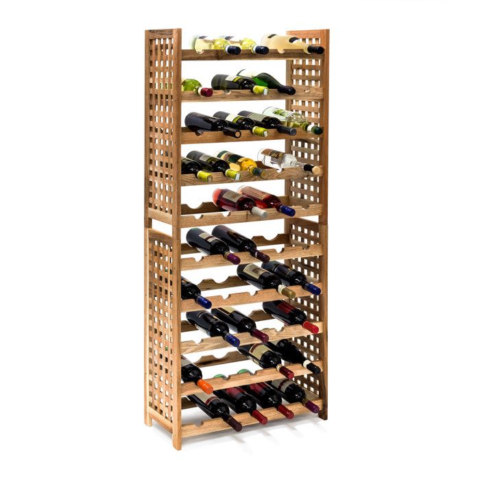 Casier à Vin En Bambou - Rangement 12 Bouteilles - 3 Niveaux - Design Naturel Pour Cave Ou Cuisine - 3