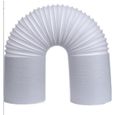 3M*15CM Tuyau d'Evacuation Flexible Tuyau d'Echappement Tube de Ventilation Universel pour Climatiseur Mobile