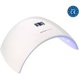Lampe Icône UV LED White Edition by MEANAIL® • Manucure Semi-permanente • UV LED Sèche Ongles 24W • Design & légère • Normes CE-0
