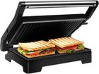 Gotoll Grill Électrique de Table Presse à Panini Ouverture à 180 degrés Croque Monsieur Anti-adhésives Toaster Sandwich