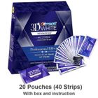 NAPASA Traitement Dentaire Blanchissant - CREST - 3D - Effets Professionnels de Luxe - 20 Patches - Mixte multi SOIN BLANCHIMENT DES DENTS