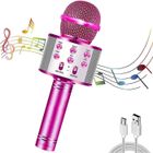 QJRRX Micro Karaoke Enfant, Micro Sans Fil, micro enfant pour chanter fille pour FêTe Chanter IdéE Cadeau De NoëL Anniversaire