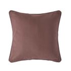 HOMESCAPES Housse de coussin Uni Chocolat, 60 x 60 cm