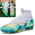 AZWIX Chaussures de Football Homme Crampons Foot Professionnel Antidérapant Athlétisme Entrainement Chaussures Crampons Football,verte