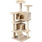 Griffoir arbre à chat - VIKING CHOICE - XXL - Beige - 131 x 58 x 50 cm - 7 couchages