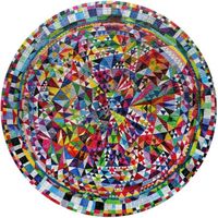 Puzzle rond - Eeboo - 500 pièces - motif triangulaire