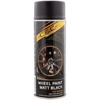 4 Bombes Spray de peinture Noir Mat pour Jantes et Enjoliveur Auto Moto [82]