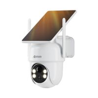 ANRAN Caméra Surveillance Extérieur sans Fil Solaire 2K 3MP HD Batteries Rechargeable avec panneau solaire intégrée-Q04