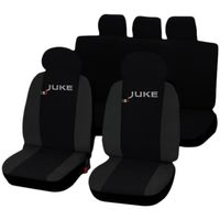 Housses de siège deux-colorés pour Juke - noir gris foncè