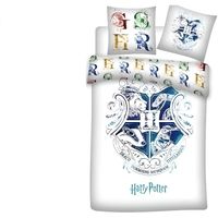 Parure de couette Harry Potter - Marque Harry Potter - 100% coton - Blanc - 140 x 200 cm