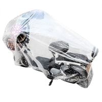 Bâche Couverture Jetable Scooter Vélo Moto 200*120 CM Housse de Protection Jetable Transparent Vélo Scooter Protecteur Toute Saison