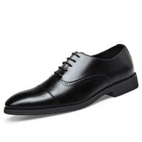 Chaussures en cuir décontractées pour hommes - Noir - Derby Cuir Chaussure - Adulte - Homme