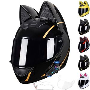 Accessoires Casque Moto – Oreilles De Casque Style – 2 Pièces ABS – Réfléchissant – Ski Scooter Vélo
