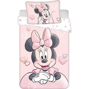 Parure de lit Minnie mouse pour filles, ensemble de literie, couette,  couvre-lit pour bébé, décoration de la maison, cadeaux pour enfants, dessin  animé rose, la maternelle, 3/4 pièces - AliExpress