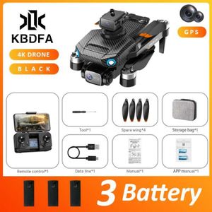 DRONE 4K-Noir-GPS-3B-KBDFA Drone P8 Pro Avec Caméra 4K H