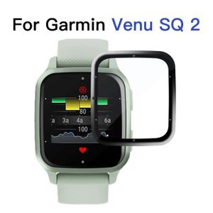 REY Verre Trempé 3D pour Garmin Venu 2 45mm, Noir, Protecteur d'écran  qualité supérieure, Protection Complète, 3D, 4D, 5D