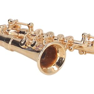 SAXOPHONE VGEBY Cadeau de modèle de saxophone Modèle de Saxophone Miniature en Cuivre avec Support Mini Instrument de Musique Cade 904651