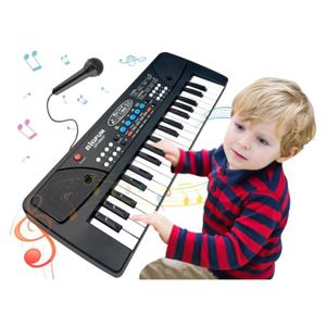 CLAVIER MUSICAL 37 Touches de Piano pour Enfants Avec Microphone,Clavier de Piano pour Enfants,Initiation à la Musique,Clavier de 3 4 5 6 7 8 ans,
