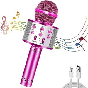 MICROPHONE - ACCESSOIRE Micro Karaoke Enfant, Micro Sans Fil, micro enfant