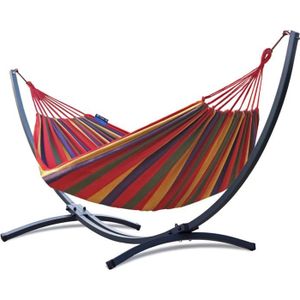 Hamac Double Suspendu pour Hamac Grand Hamac avec Support en Acier pour Cour De Jardin /À Lint/érieur sans /Étag/ère Hamac Dext/érieur Hamac en Toile