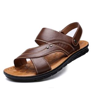 lsq Sandales confort brun style d\u00e9contract\u00e9 Chaussures Sandales Sandales confort 