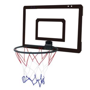 PANIER DE BASKET-BALL Pwshymi panier de basket-ball pour enfants Kit de panier de basket-ball mural numéro 7 pour intérieur et extérieur, jeux air Noir