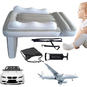 LIT GONFLABLE - AIRBED Lit de voyage gonflable pour tout-petit avec ceinture de sécurité  Lit d'avion de voyage pour bébé avec pompe à main,lit pour en166