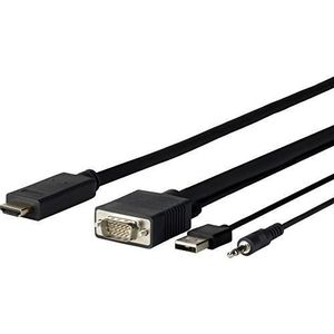 VALUE Câble adaptateur HDMI-VGA, HDMI M-VGA F - SECOMP France