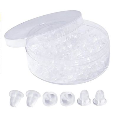 10 Fermoirs De Boucle D'oreille En Silicone Rembourré | Or Et Argent | Sécurisés Et Confortables | Pour Bijoux Femme - 9