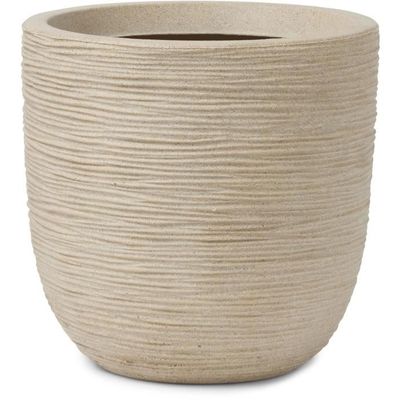 Capi Europe - Pot De Fleurs Boule Groove NL - Noir - 43x41 - Pot De Fleurs Pour L'intérieur Et L
