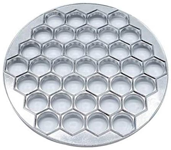Moule à Raviolis 61 Trous - Aluminium Léger - Pour Raviolis, Wontons, Boulettes - Facile à Utiliser Et à Nettoyer