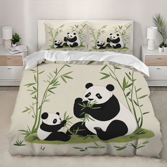 Drap Housse Microfibre Ultra Doux Pour Matelas épais - Élastique Tout Autour, Réglable, 90x190 Cm - Design Panda