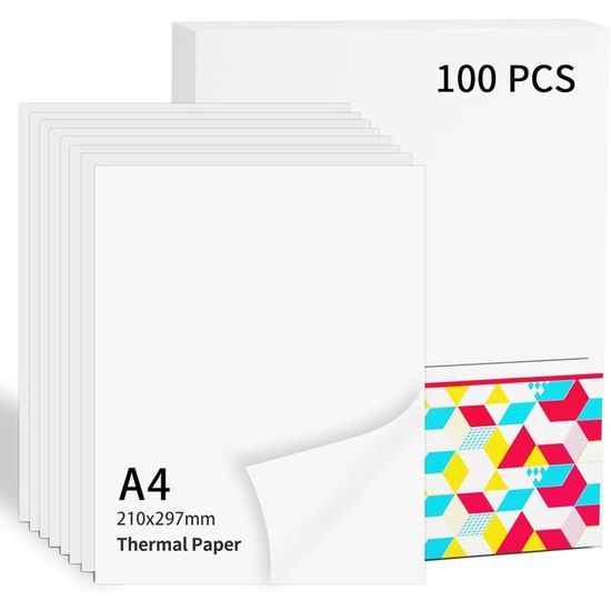 D.RECT Lot De 100 Feuilles Papier Carbone Pour Machine à Écrire - Format A4 Noir
