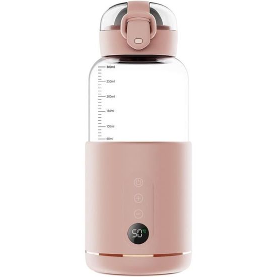 Chauffe-Biberon Portable 300ml - Sans Fil, Affichage Température 37-55°C, Batterie 5200mAh