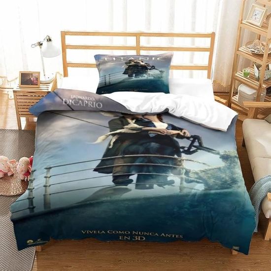Housse De Couette Dinosaure 3D - Parure De Lit 3 Pièces King 220x240cm - Microfibre Douce