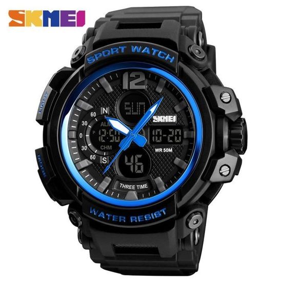 Montre Homme Etanche 50m Montre Digital Extra Large Étanche 50M