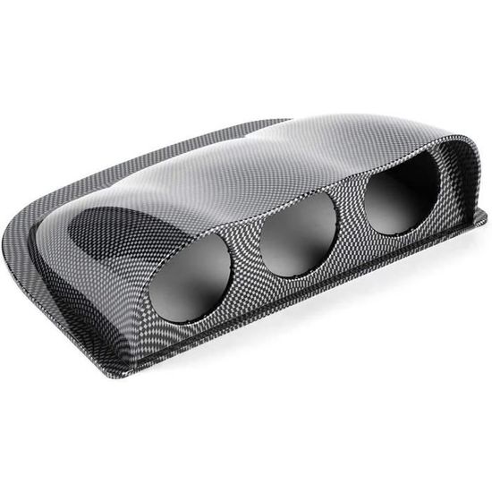 Support Triple Jauges 52 Mm - Montage Tableau De Bord Voiture, En Fer Noir Ou Argent - 5